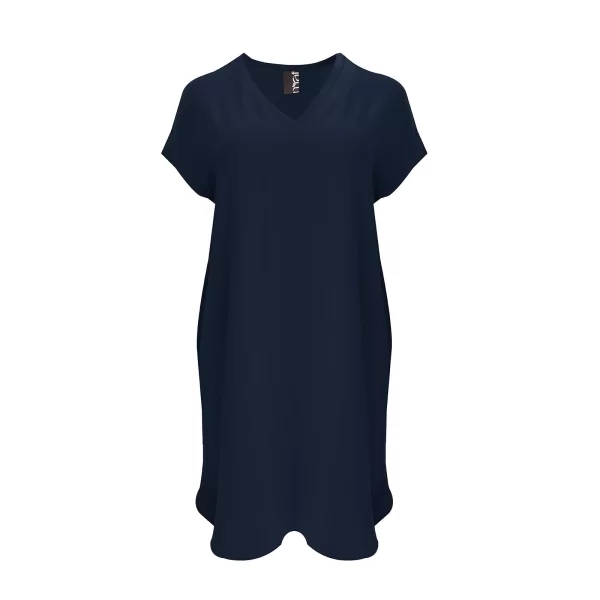 Φόρεμα κρεπ airwashed V