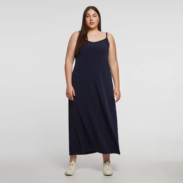 Basic αμάνικο φόρεμα super jersey