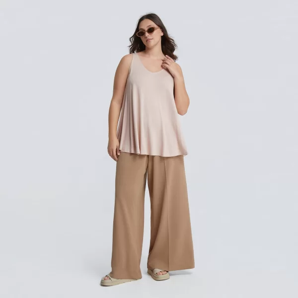 MAT FASHION Basic μπλούζα με στρογγυλάδα