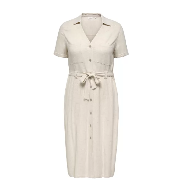 Φόρεμα σεμιζιέ λινό Carsiesta