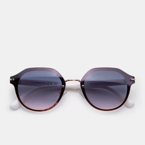 Γυαλία Ηλίου Round - Λευκό