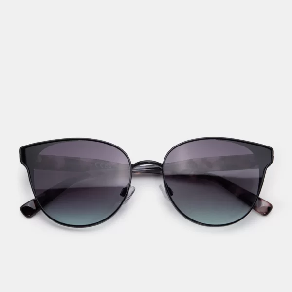 Γυαλία Ηλιού Butterfly - Animal Print-Μαύρο