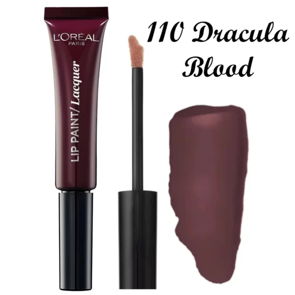 L'Oreal Paris & More - Loreal Paris Infallible Lip Paint Lacquer 110 Dracula Blood