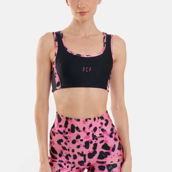 Γυναικείο Crop Top με κέντημα - Nadia - PINK