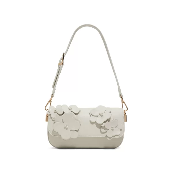 Λευκή τσάντα ώμου DAISYBOUQUET