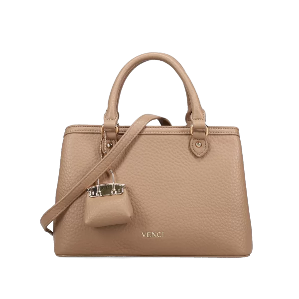 Μπεζ τσάντα χειρός