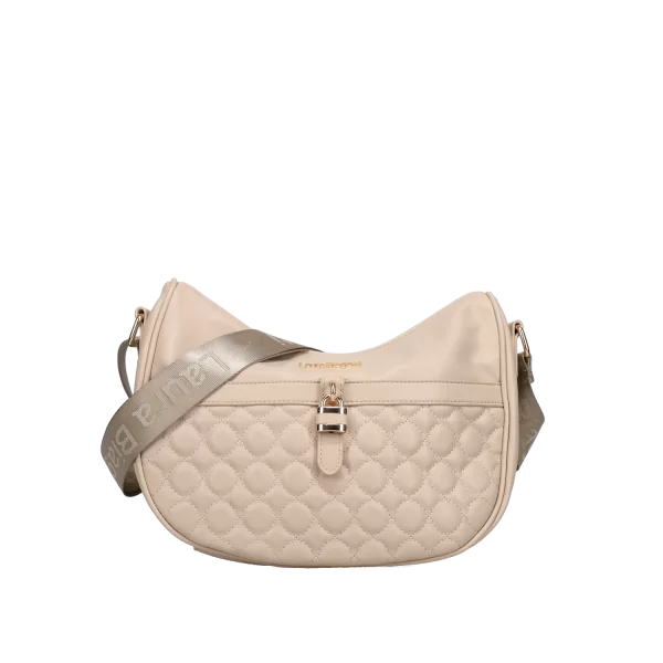 Μπεζ χιαστί τσάντα