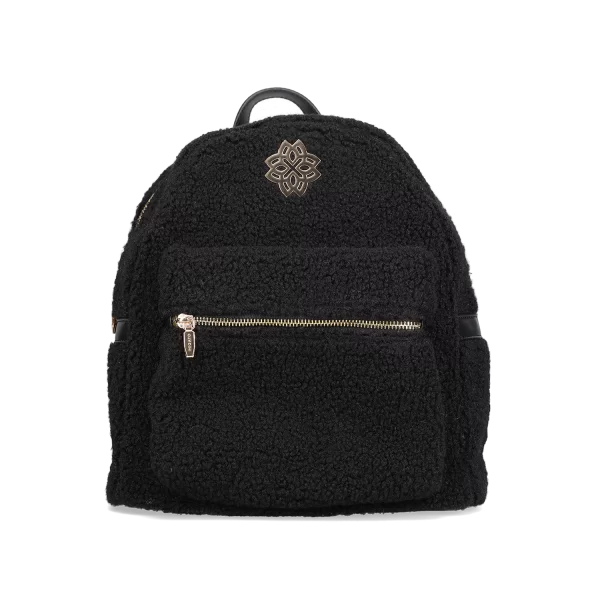 Μαύρο μπουκλέ backpack