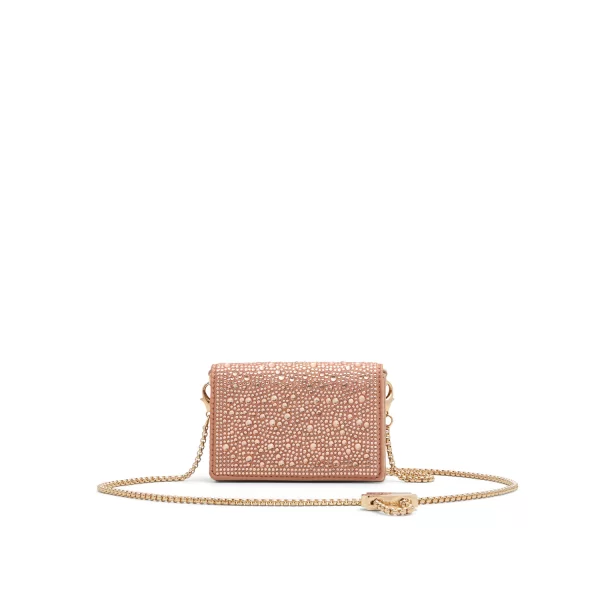 Ροζ χρυσό τσαντάκι ώμου TUX