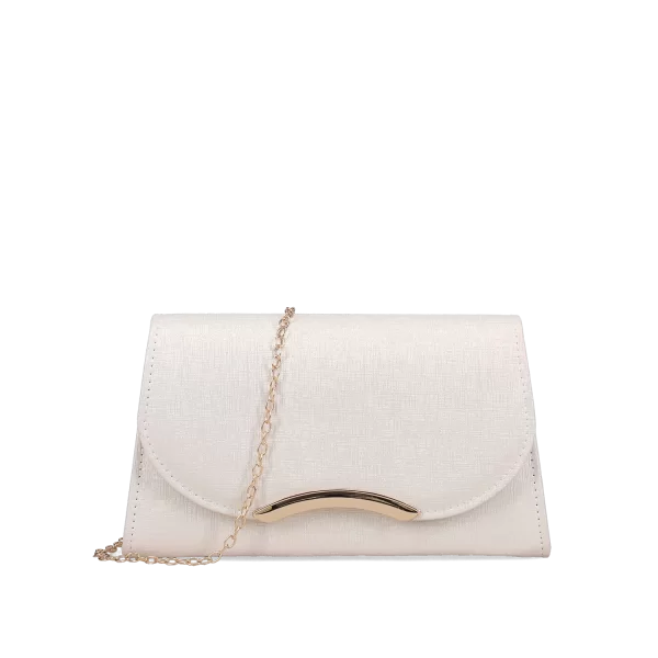 Λευκό clutch τσαντάκι