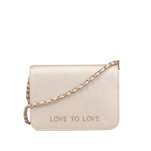 Χρυσή τσάντα χιαστί