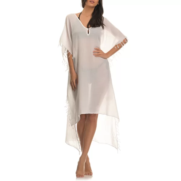 Λευκή τουνίκ με κρόσια