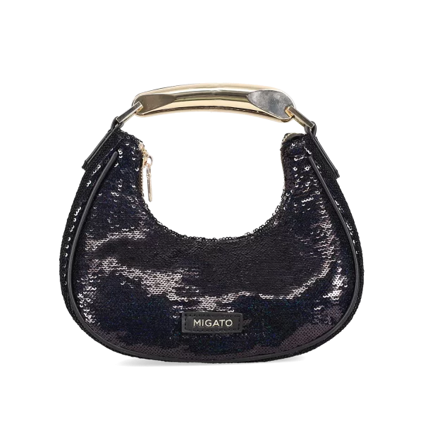 Μαύρο τσαντάκι παγιέτες