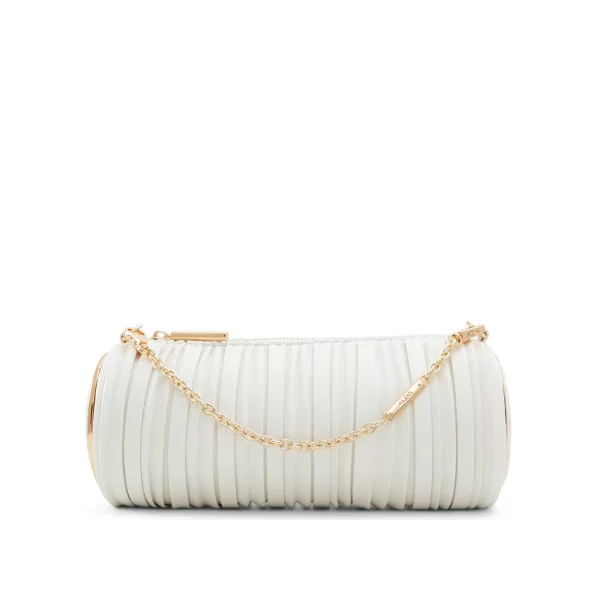 Λευκή κυλινδρική τσάντα ADARA