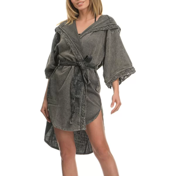 Γκρι τουνίκ με κουκούλα