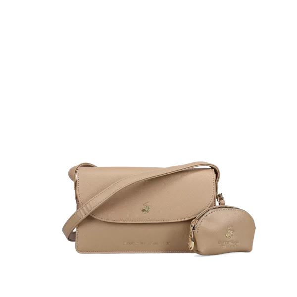 Μπεζ τσάντα ώμου