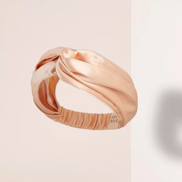 JUST SILK Κίτρινη μεταξωτή κορδελα μαλλιών