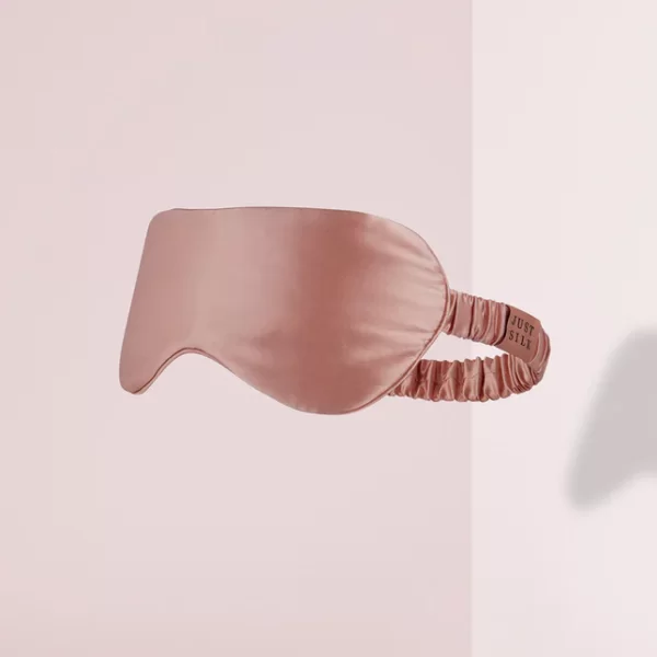 JUST SILK Ροζ μεταξωτή μάσκα ύπνου