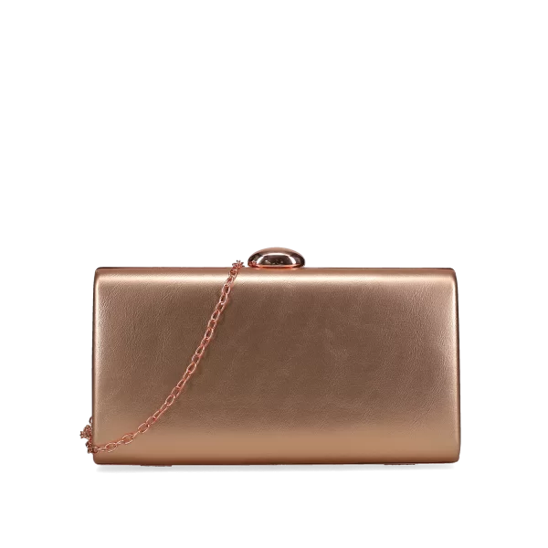 Ροζ χρυσό clutch τσαντάκι