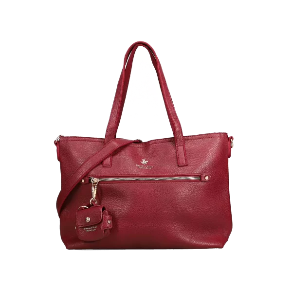 Μπορντώ τσάντα ώμου