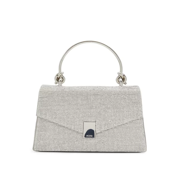 Ασημί τσάντα χειρός MIRAMA