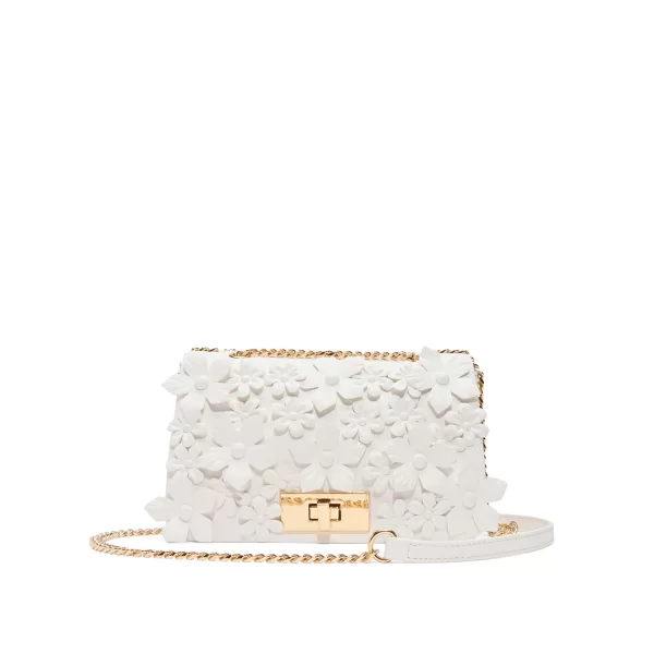 Λευκή τσάντα ώμου FLORELLA