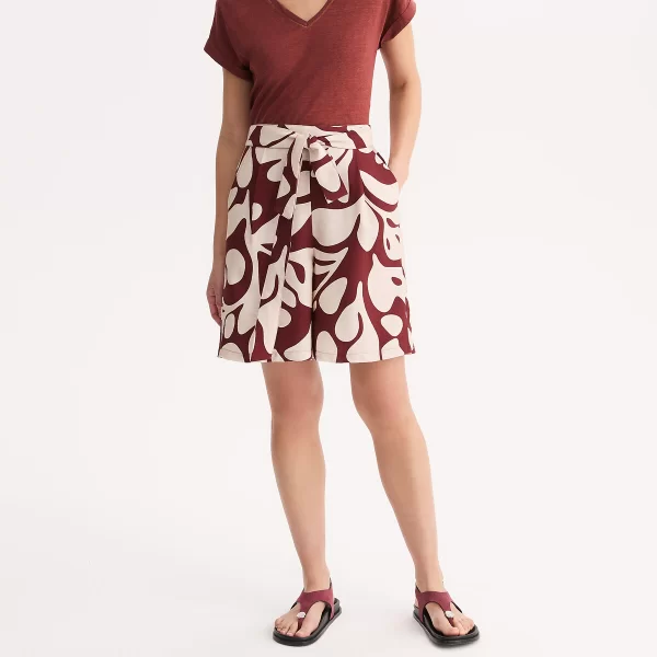 Anne Weyburn Κοντό σορτς με γραφικό μοτίβο