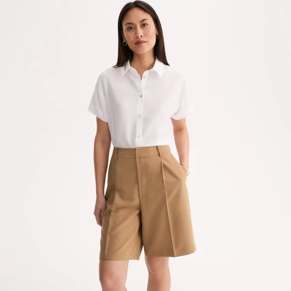 Anne Weyburn Πουκάμισο με κοντά μανίκια από lyocell