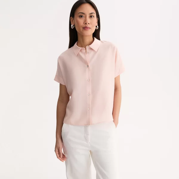 Πουκάμισο με κοντά μανίκια από lyocell