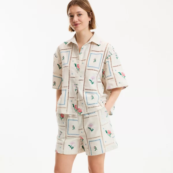 La Redoute Collections Πουκάμισο με κοντά μανίκια