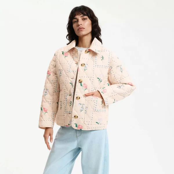 La Redoute Collections Καπιτονέ μπουφάν με φλοράλ σχέδιο