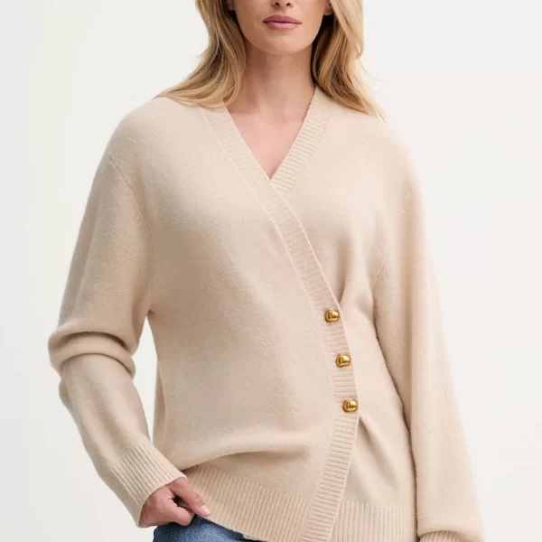 Isabelle Blanche Ζακέτα με προσθήκη μαλλιού ISABELLE BLANCHE