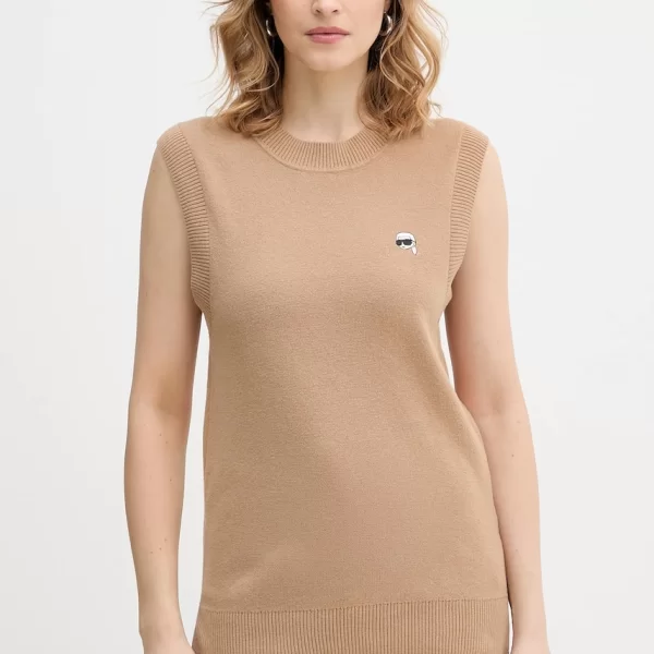 Karl Lagerfeld Βαμβακερό γιλέκο Karl Lagerfeld IKON