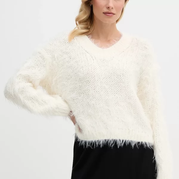 OUÍ Πουλόβερ με προσθήκη μαλλιού OUI