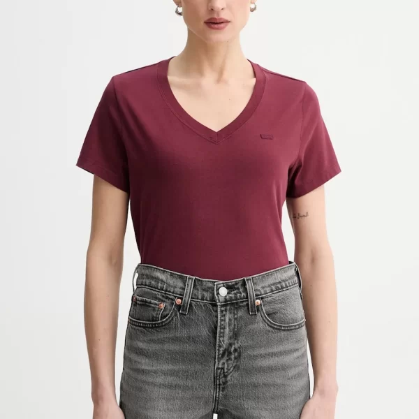 Levi's Βαμβακερό μπλουζάκι Levi's T2 PERFECT V