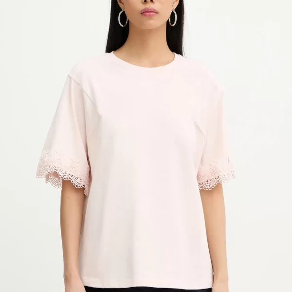 Βαμβακερό μπλουζάκι Twinset