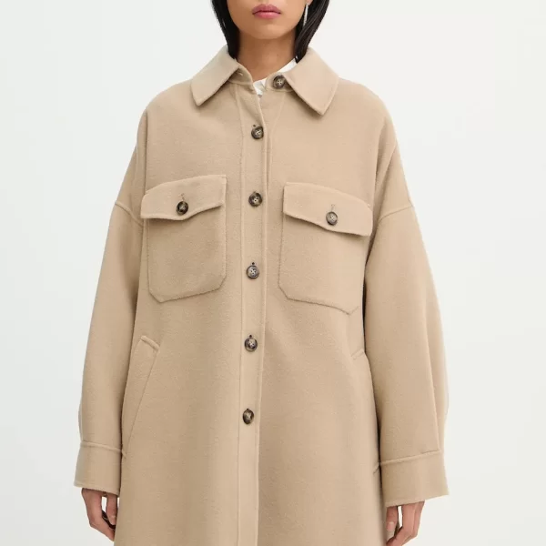 Πουκάμισο με προσθήκη μαλλιού Weekend Max Mara LASER