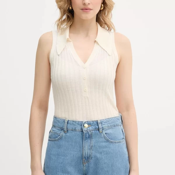 Top με προσθήκη μαλλιού Pinko