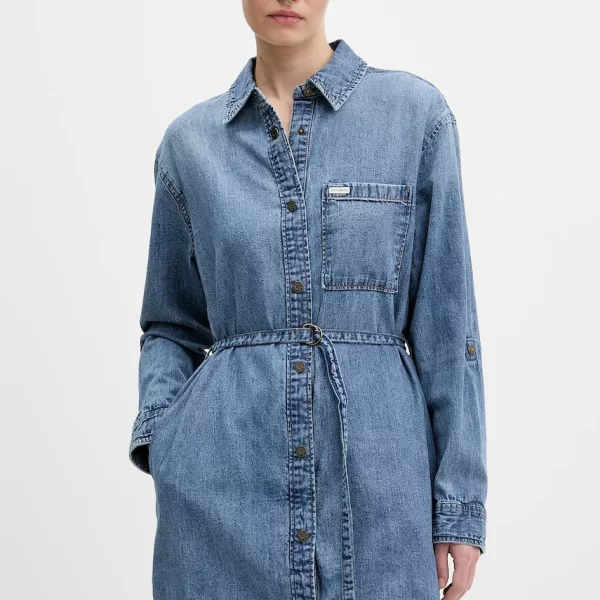 guess jeans Βαμβακερό φόρεμα Guess Jeans