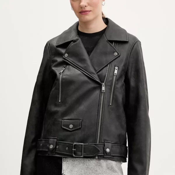 TOMMY JEANS Δερμάτινο μπουφάν Tommy Jeans