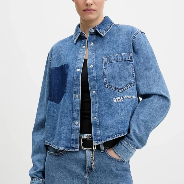KARL LAGERFELD JEANS Τζιν πουκάμισο Karl Lagerfeld Jeans
