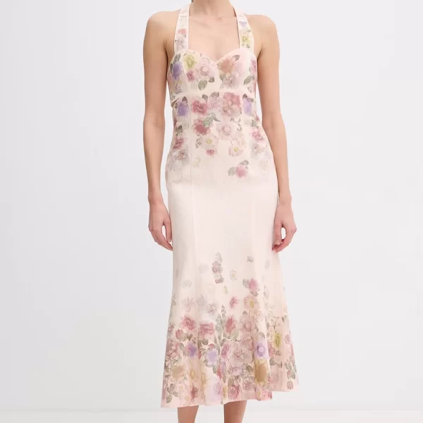 Twinset φόρεμα λινό