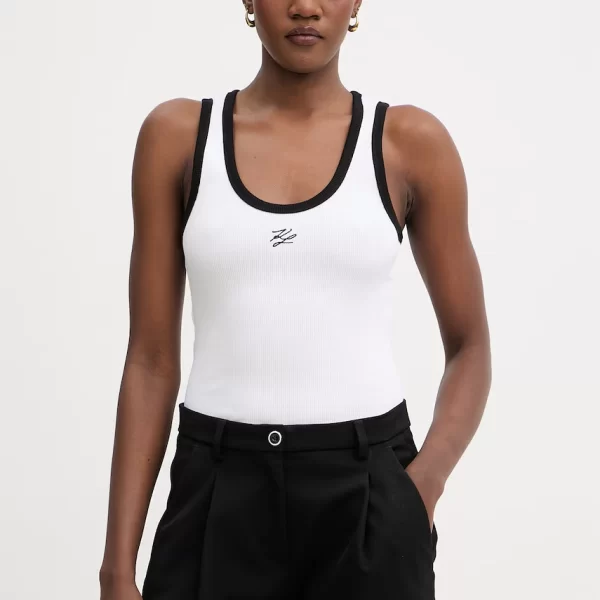 Karl Lagerfeld τοπ Γυναικείο βαμβάκι με ελαστάν