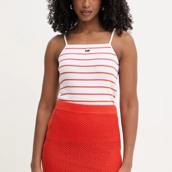 Karl Lagerfeld τοπ γυναικείο βαμβάκι με ελαστάν IKON