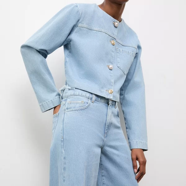 Τζιν μπουφάν Answear.LAB γυναικείο από τη συλλογή Unscripted