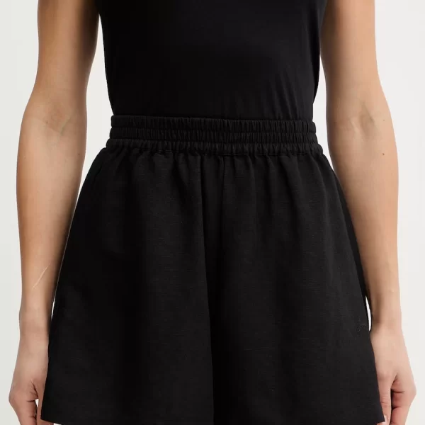 BOSS Orange σορτς γυναικεία με λινό C Tallan