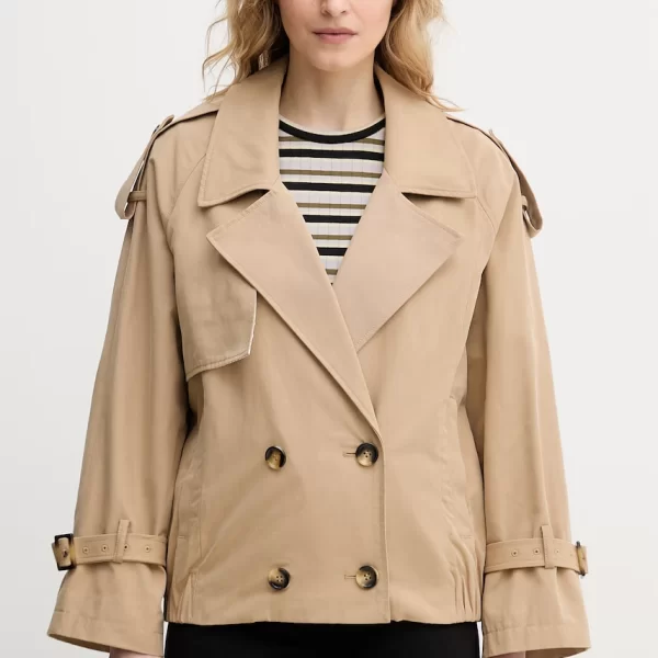 Sisley Sisley καμπαρντίνα γυναικεία με βαμβάκι