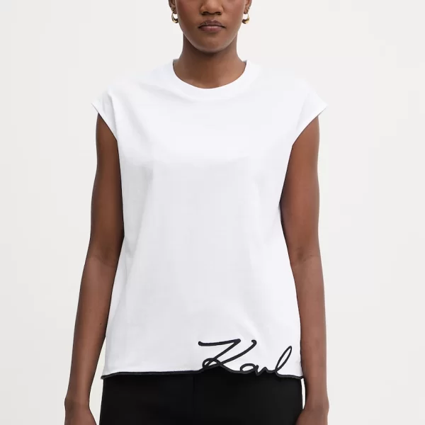 Karl Lagerfeld τοπ γυναικείο βαμβακερό