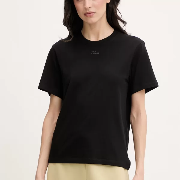 Karl Lagerfeld Karl Lagerfeld μπλουζάκι basic Γυναικείο βαμβακερό