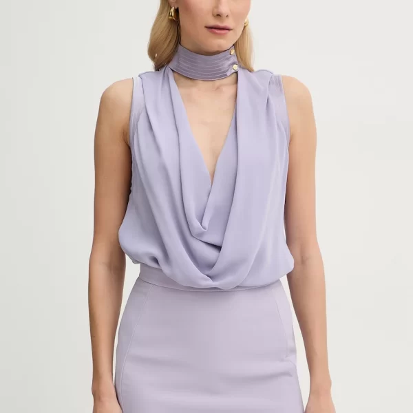 ELISABETTA FRANCHI Elisabetta Franchi μπλούζα Γυναικεία με βισκόζη